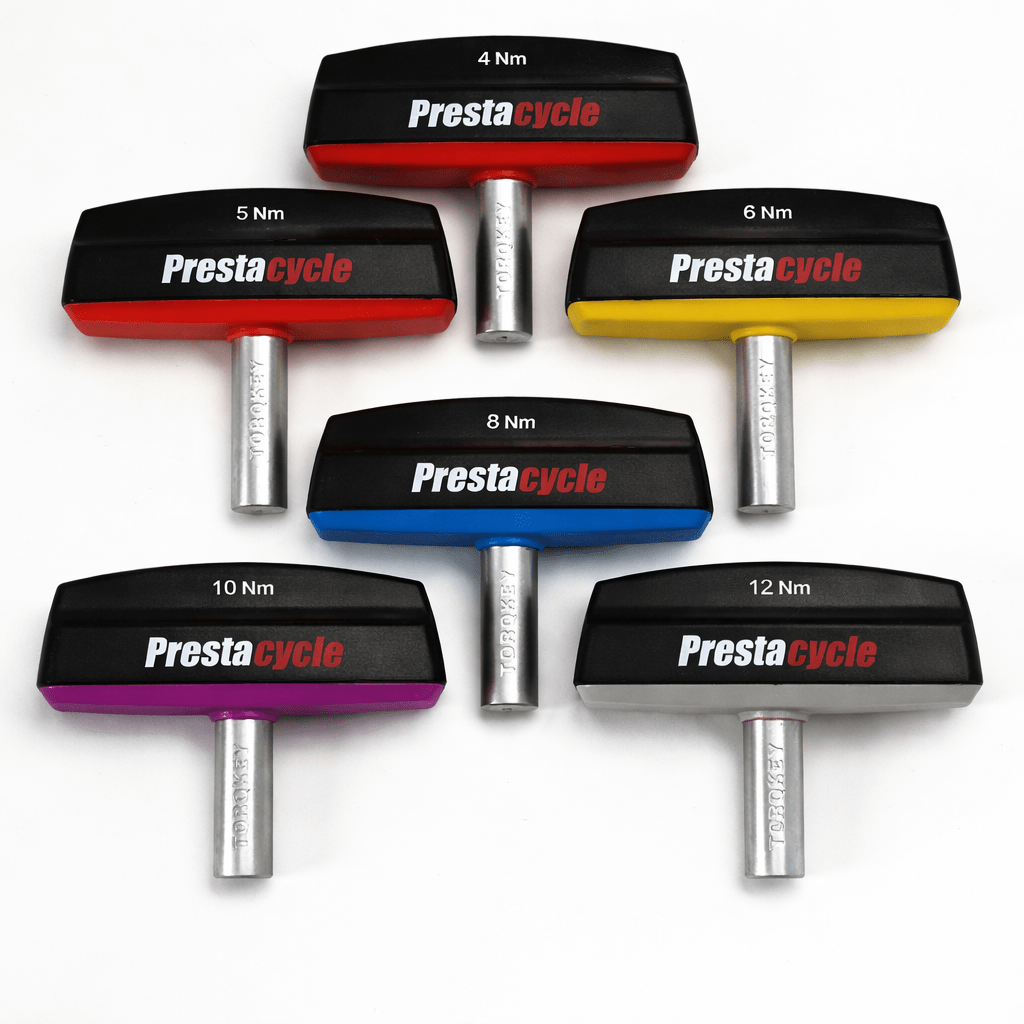 Pro TorqKeys - T - Handle Torque Tool - 4Nm, 5Nm, 6Nm, 7Nm, 8Nm, 10Nm, 12Nm + 12 Bits Bundle - Prestacycle EU