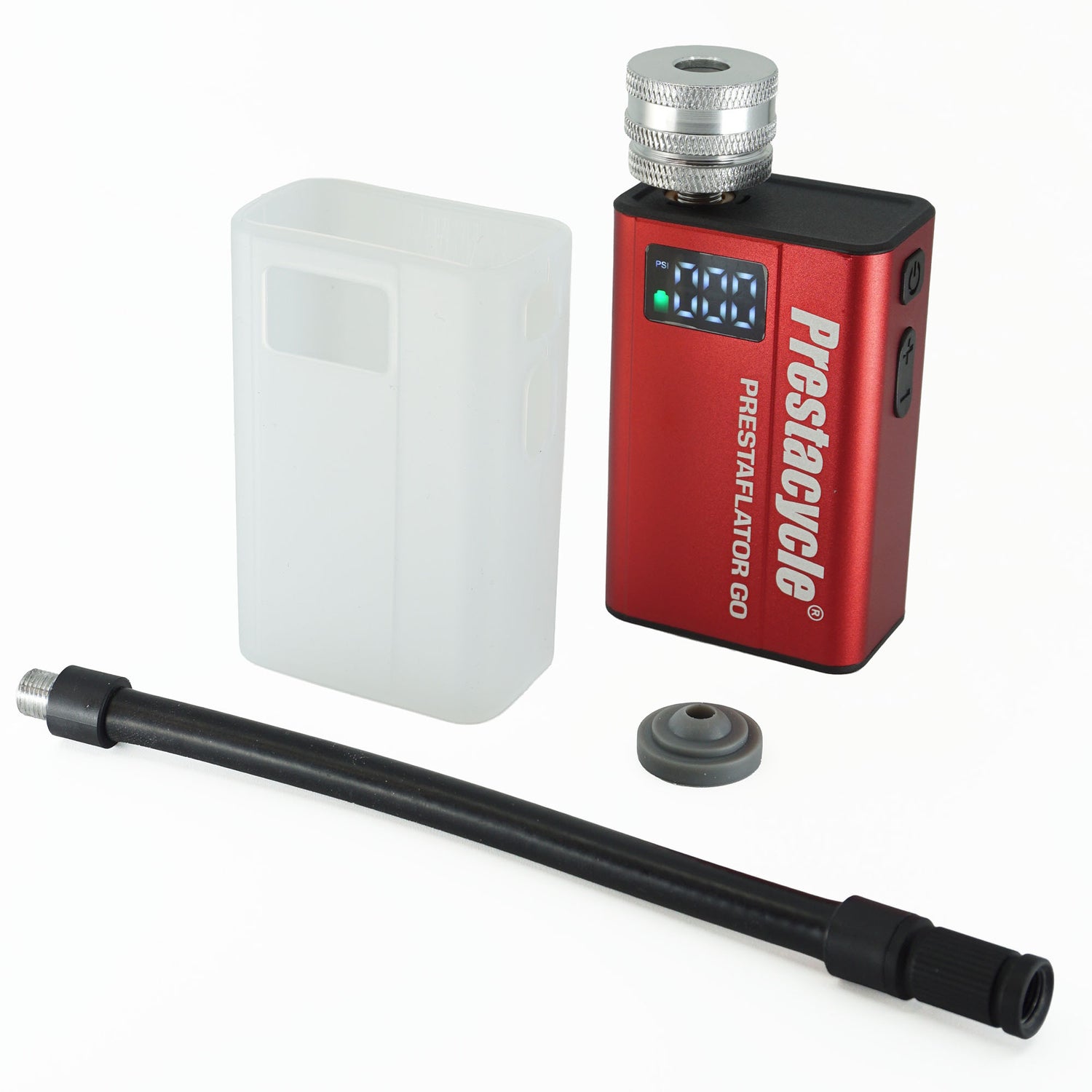 Prestaflator GO Bundle - Includes Silicone Case and Hose