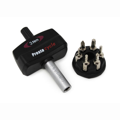 Mini TorqKeys - Preset Torque Tool w/6 Bits &amp; Holder - 2Nm, 3Nm, 4Nm &amp; 5Nm Bundle - Prestacycle EU